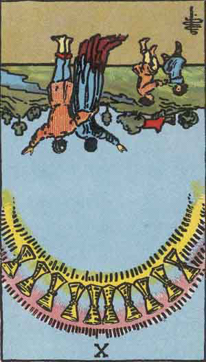 カップの10の逆位置