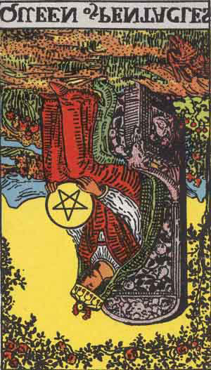 ペンタクルの女王の逆位置