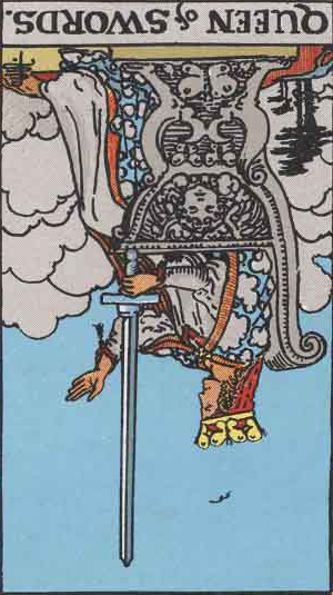 ソードの女王の逆位置