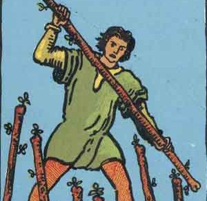 ワンドの7の正位置